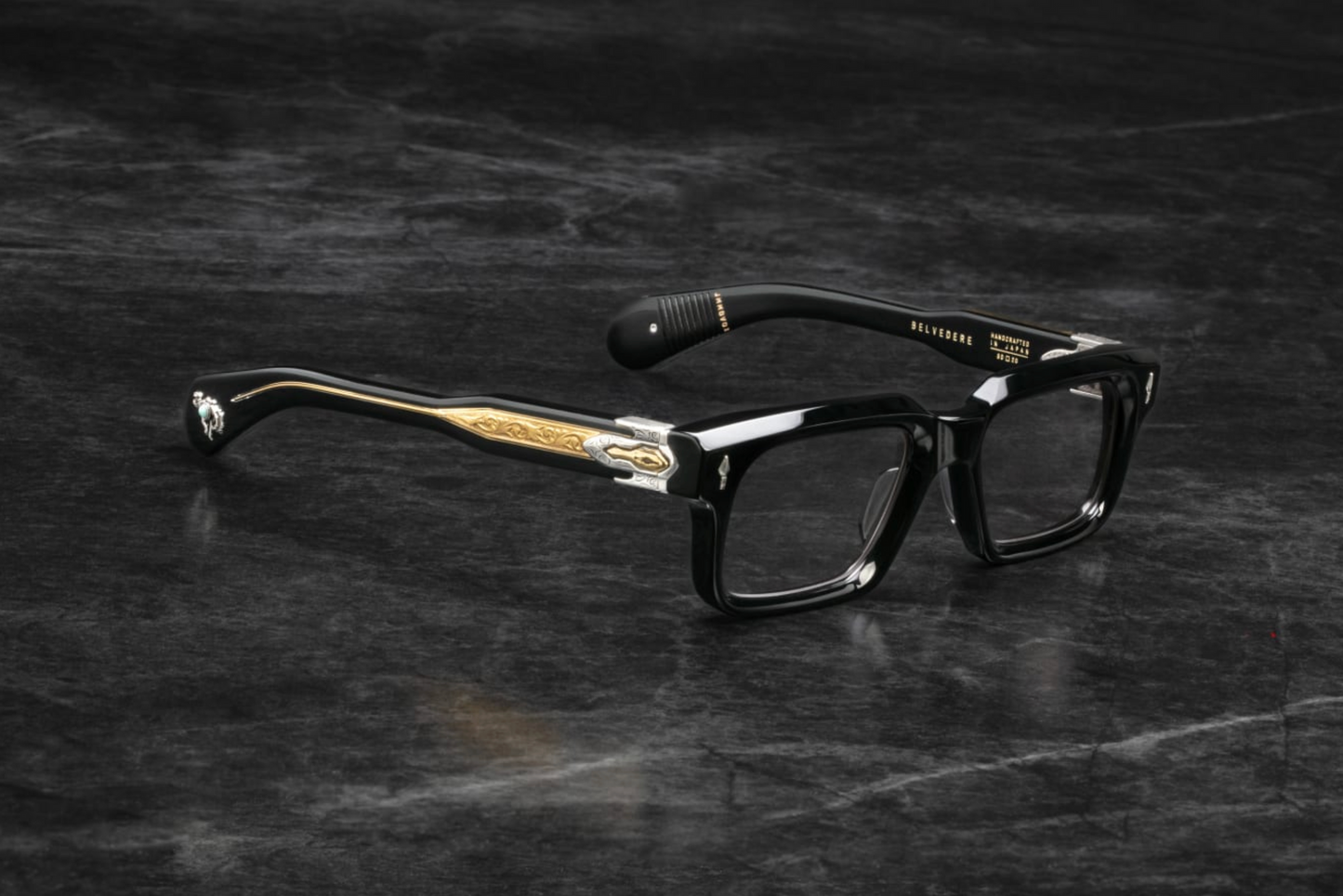 Jacques Marie Mage | Belvedere | Noir Black | W!NK Optometrists | Melbourne | Australia 'The Last Frontier V' Collection'