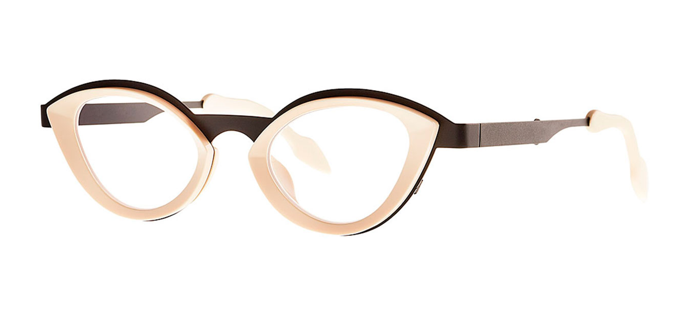 THEO eye-002-black-matte-cappuchino-white AT WINK OPTOMETRISTS MELBOURNE AUSTRALIA. THEO LOVES YOU