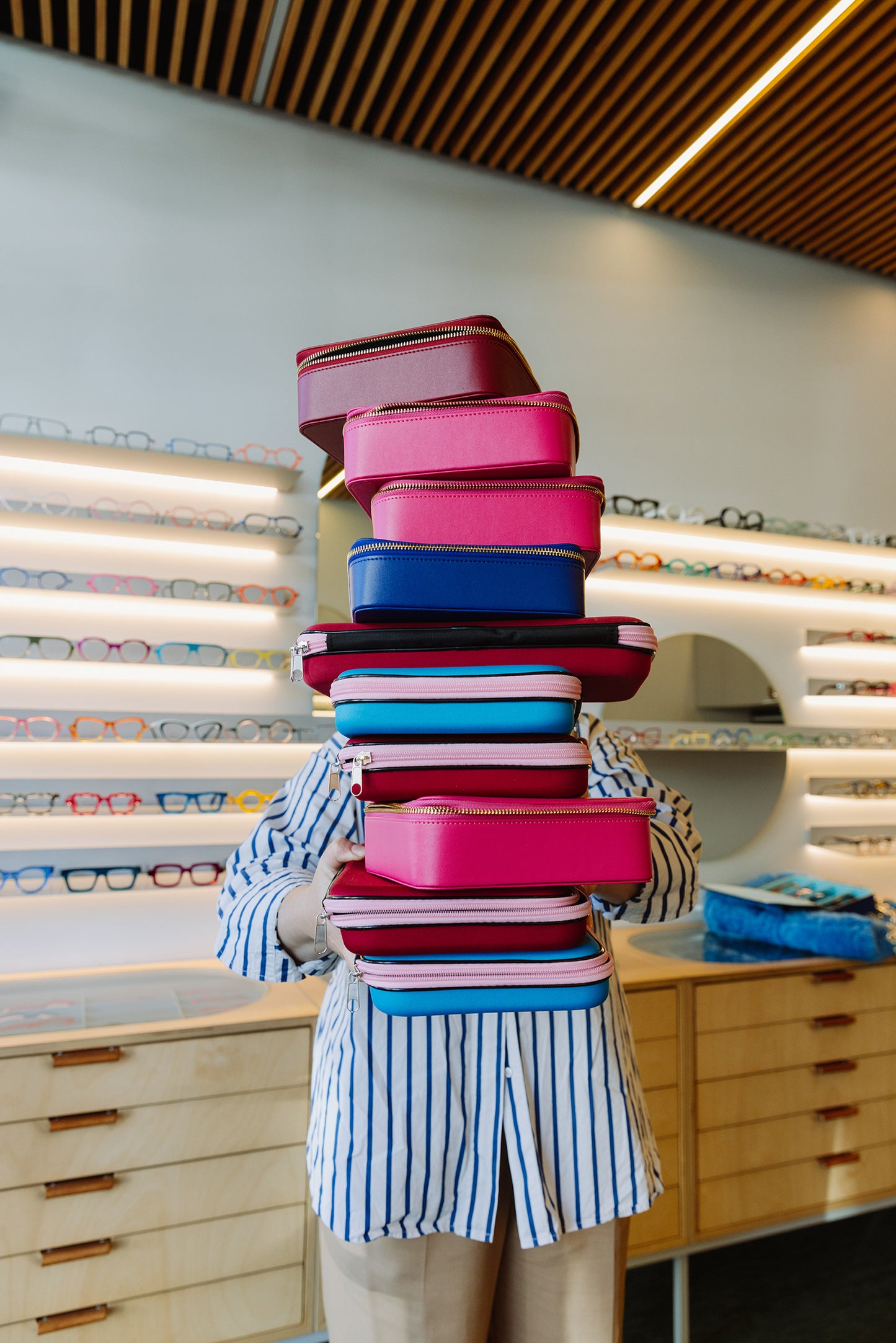 Wink Travel Case | 4 set | Teal:Pink