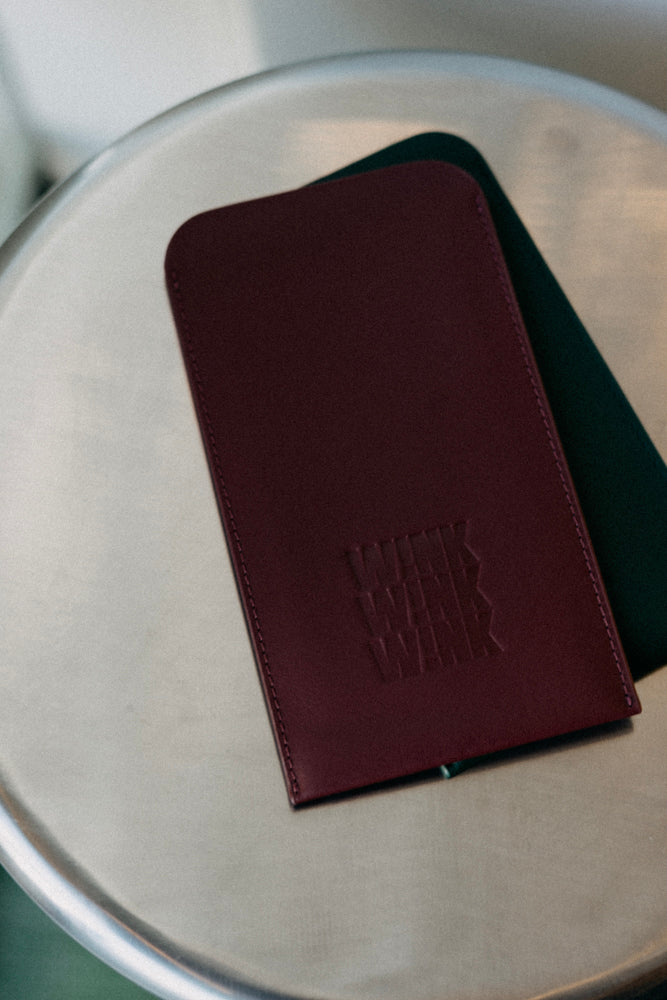 WINK leather slip case - Australian made