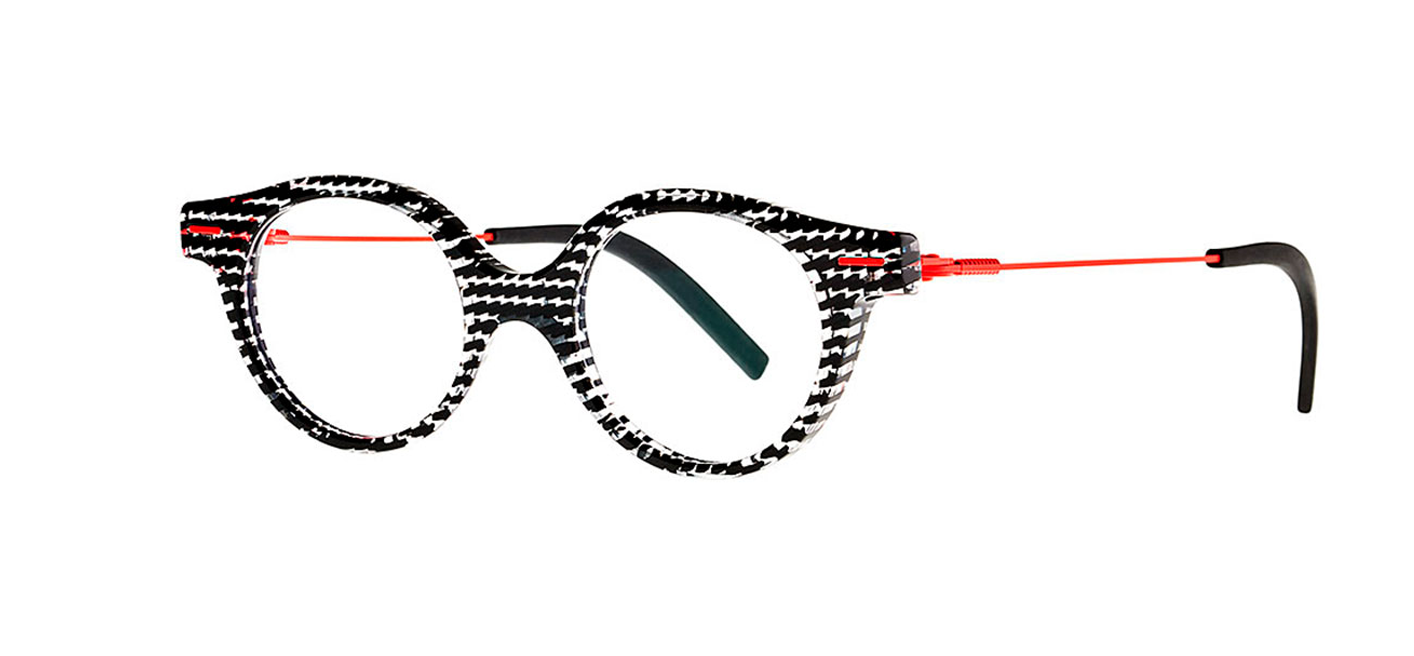 THEO KIDS - CHARLOTTE C14 BLACK/FLURO RED - KIDS FRAME