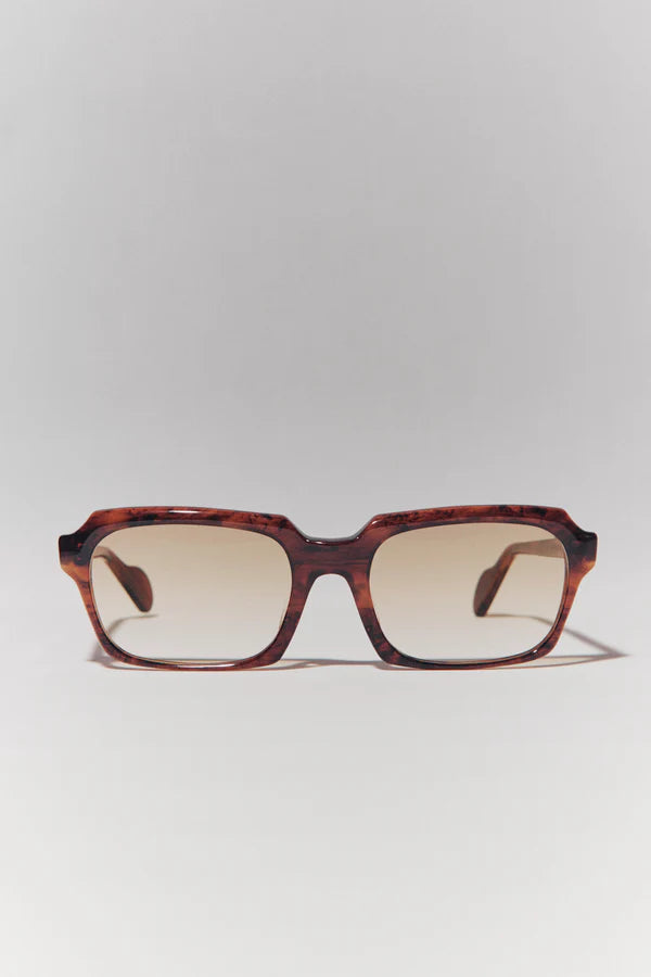 Joan | Burlwood with Brown gradient lens