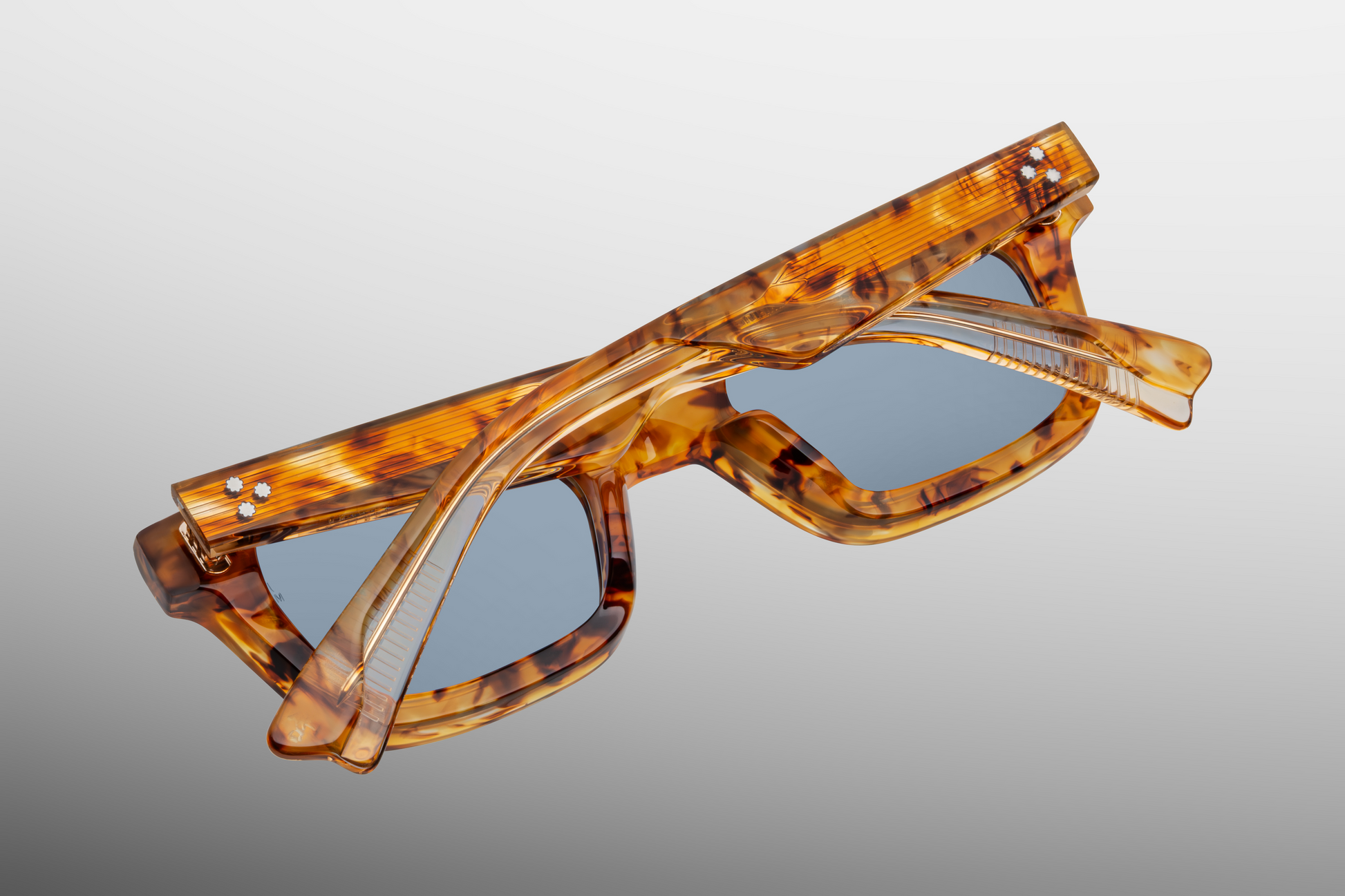 Back view of Jacques Marie Mage Casablanca sunglasses in Cairo displaying the interior temple structure and smooth frame curvature, available at WINK Optometrists.