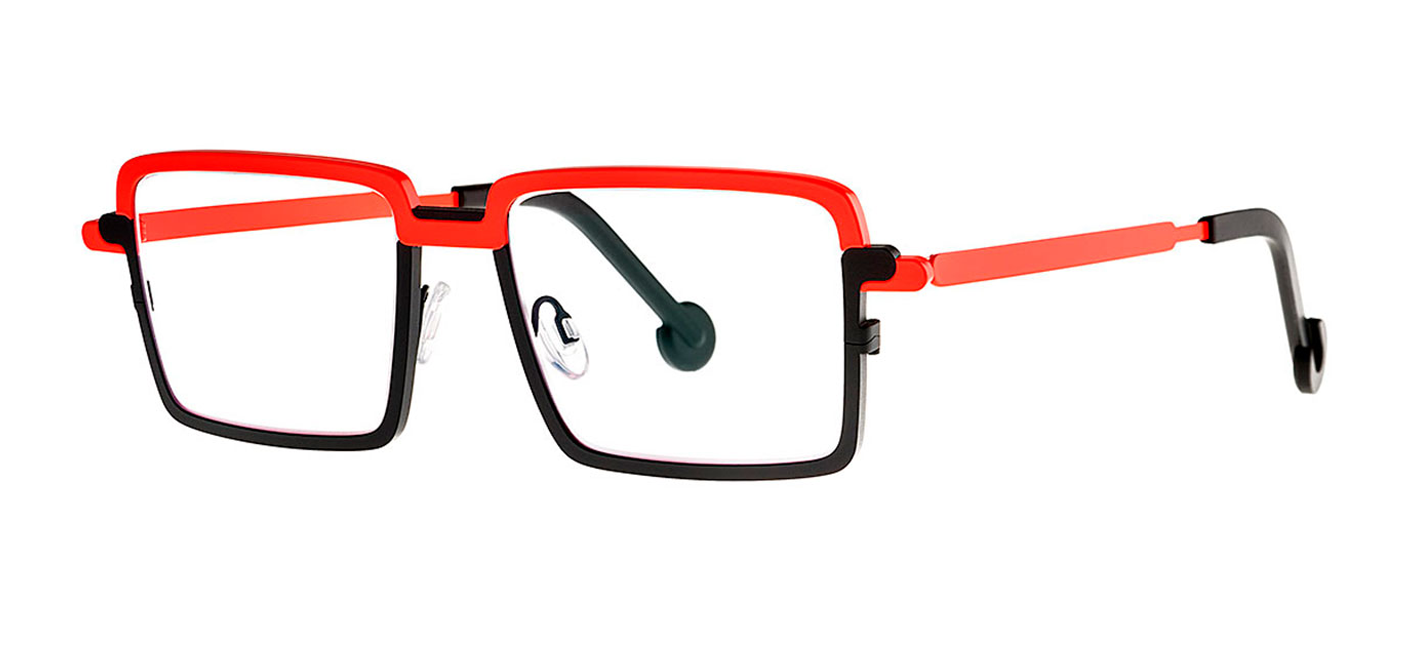 THEO - PICCADILLY - FLURO RED/BLACK MATTE