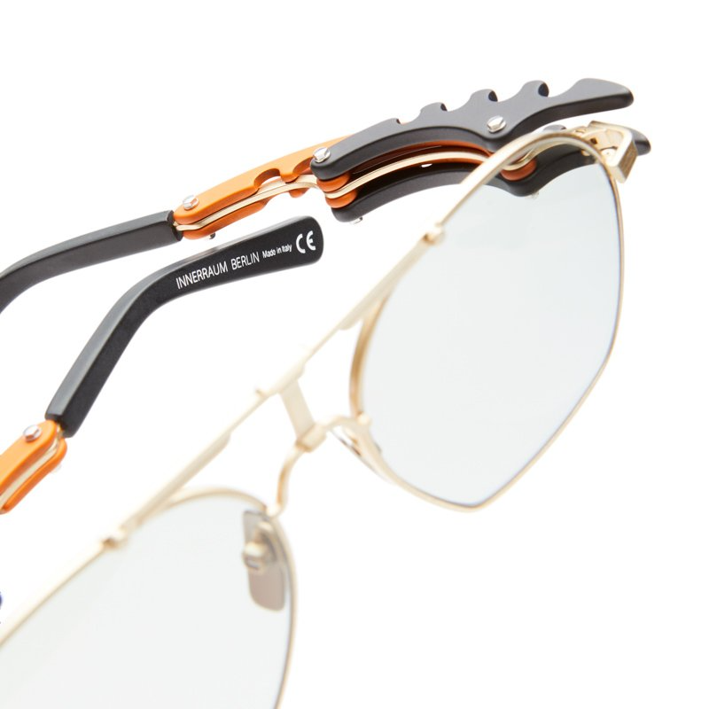 INNERAUM | 024 | Gold Matt + Orange + Black Matt | W!NK Optometrists
Collaboration with Kuboraum
Object Eyewear 024