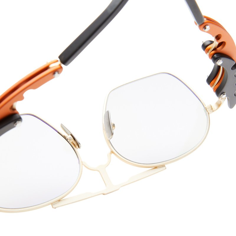 INNERAUM | 024 | Gold Matt + Orange + Black Matt | W!NK Optometrists
Collaboration with Kuboraum
Object Eyewear 024