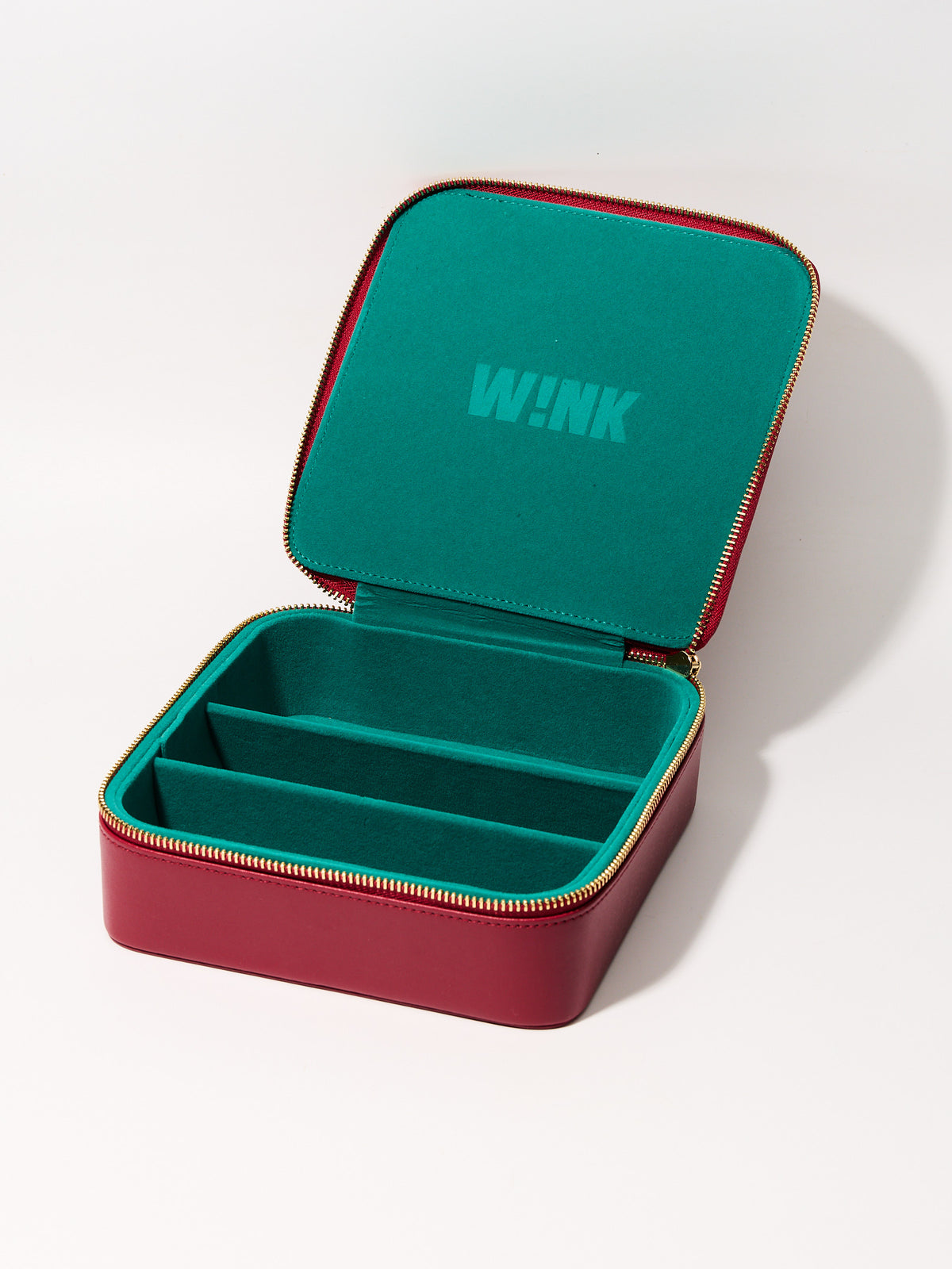 Wink Travel Case | 3 slot | Burgundy : Green