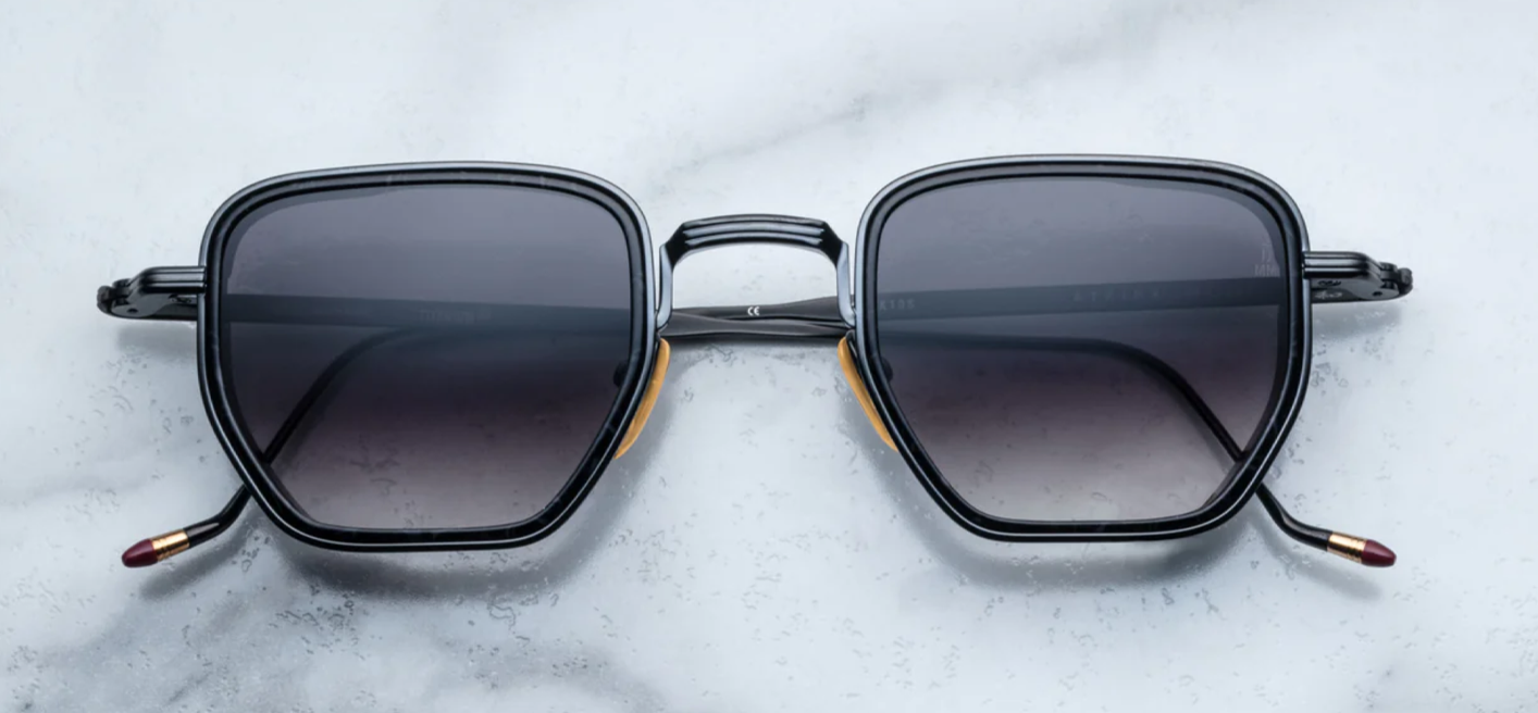 The Atkins by Jacques Marie Mage is a mature frame with subtle metal work throughout. For those seeking the ultimate understated statement. Lightweight and comfortable ensuring around the clock swagger.Limited production batch of 350 pieces. Handcrafted in Japan. Size 46-26. 