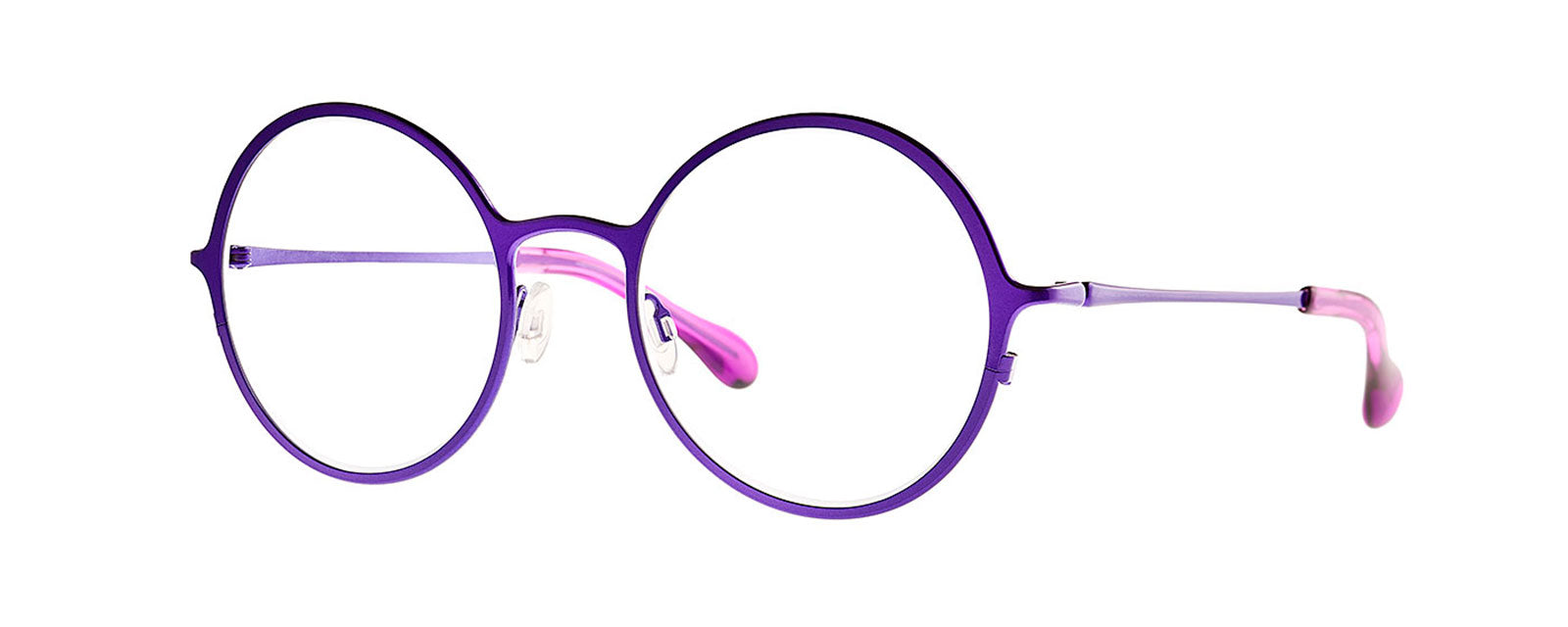 Theo Mercury Blue eyewear featuring a unique, modern design with a bold blue frame and distinctive geometric shapes, suitable for fashion-forward individuals seeking stylish and contemporary glasses.