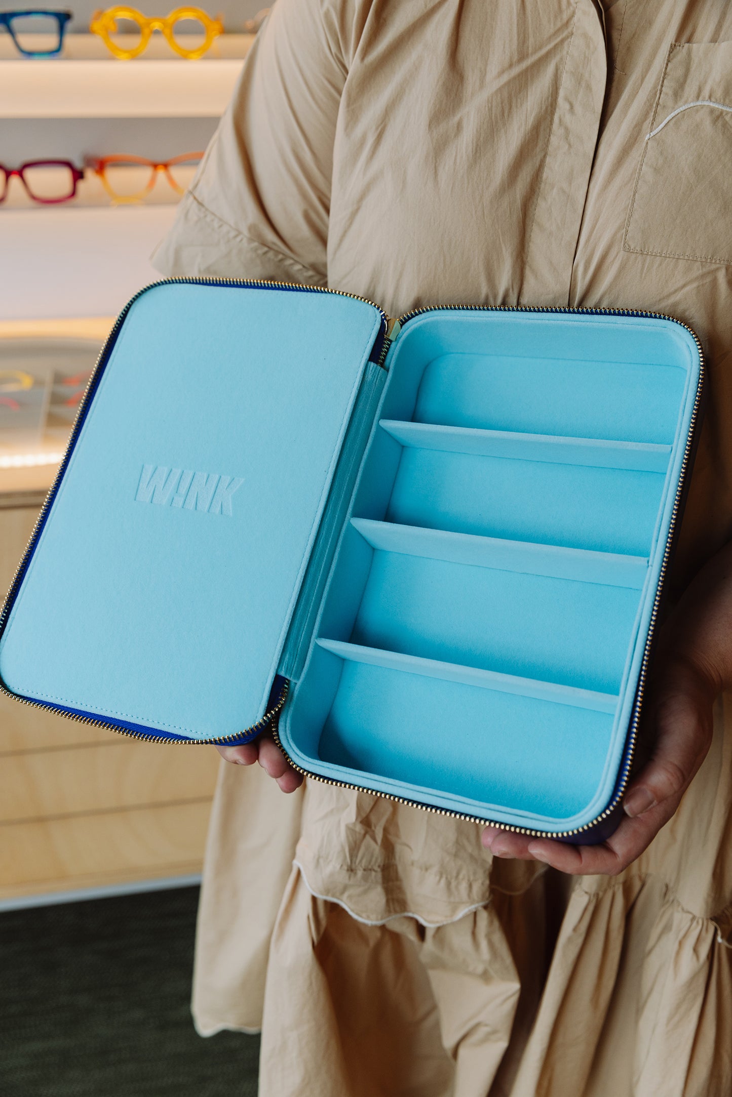 Wink Travel Case | 4 set | Navy:Baby Blue