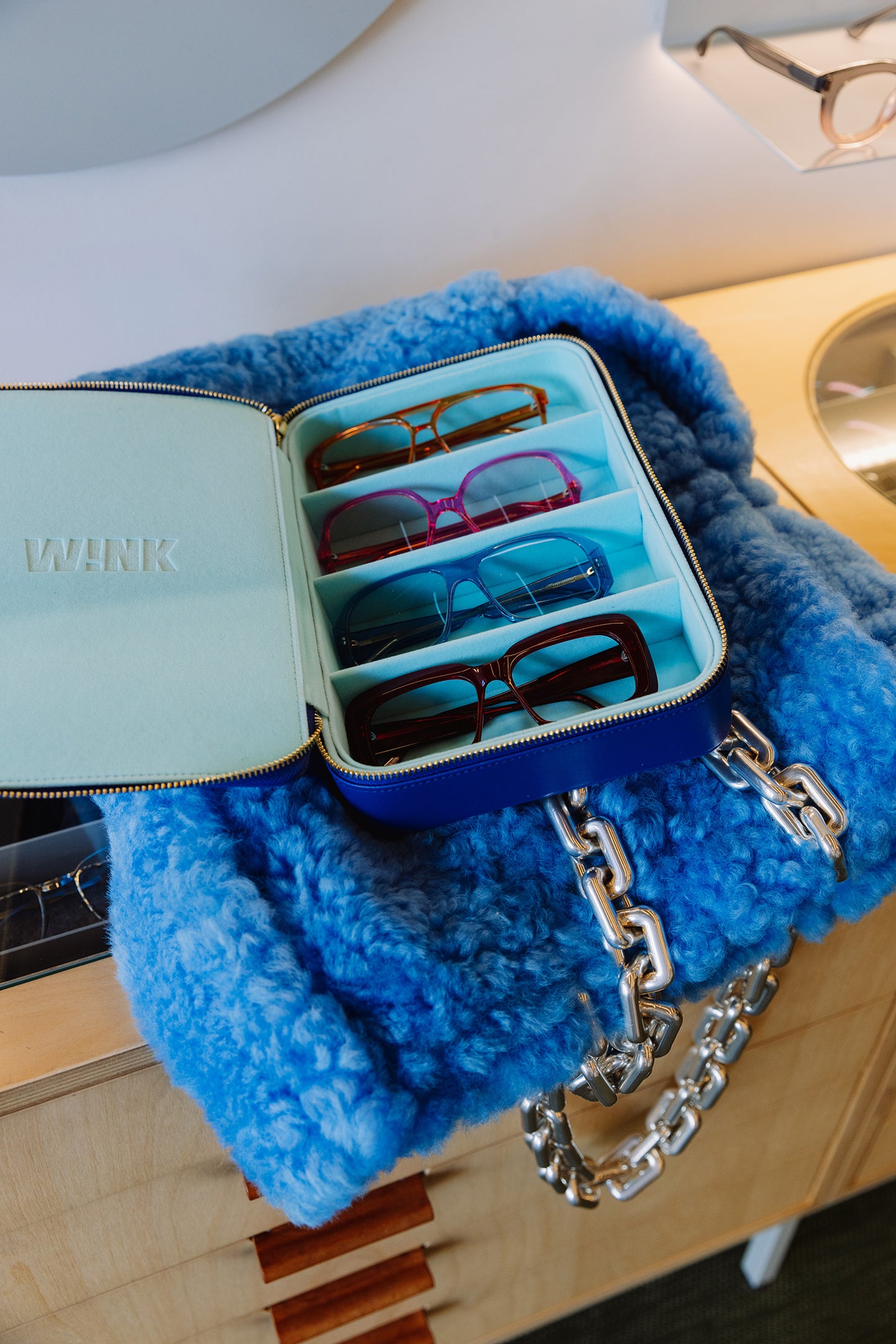 Wink Travel Case | 4 set | Navy:Baby Blue